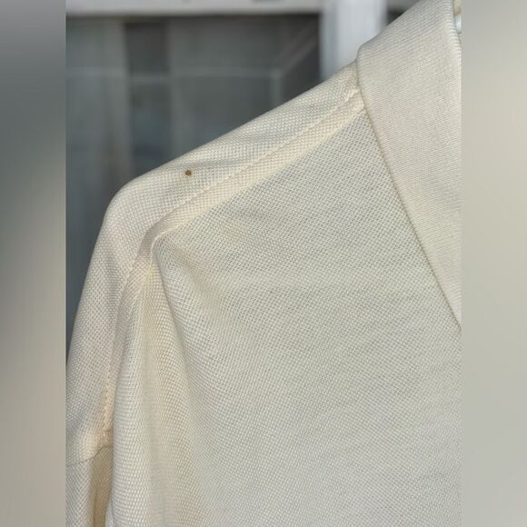 Jos A. Bank Mens XL Solid Ivory Short Sleeve Stays Cool Relaxed Fit Polo Shirt - Picture 5 of 8